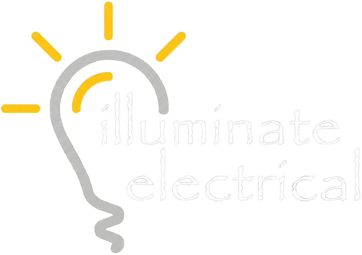 illuminate electrical white logo